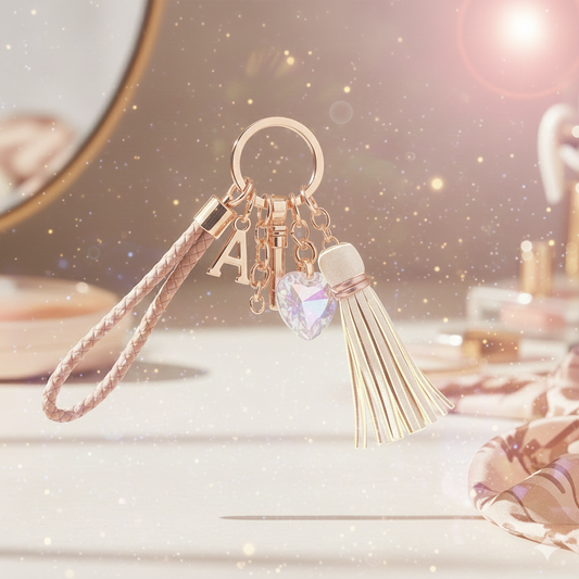 Luxe Mini Satchel Bag Charm & Keychain – Blush Pink